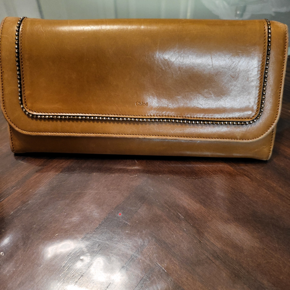 Chloe Brown Leather Wallet
